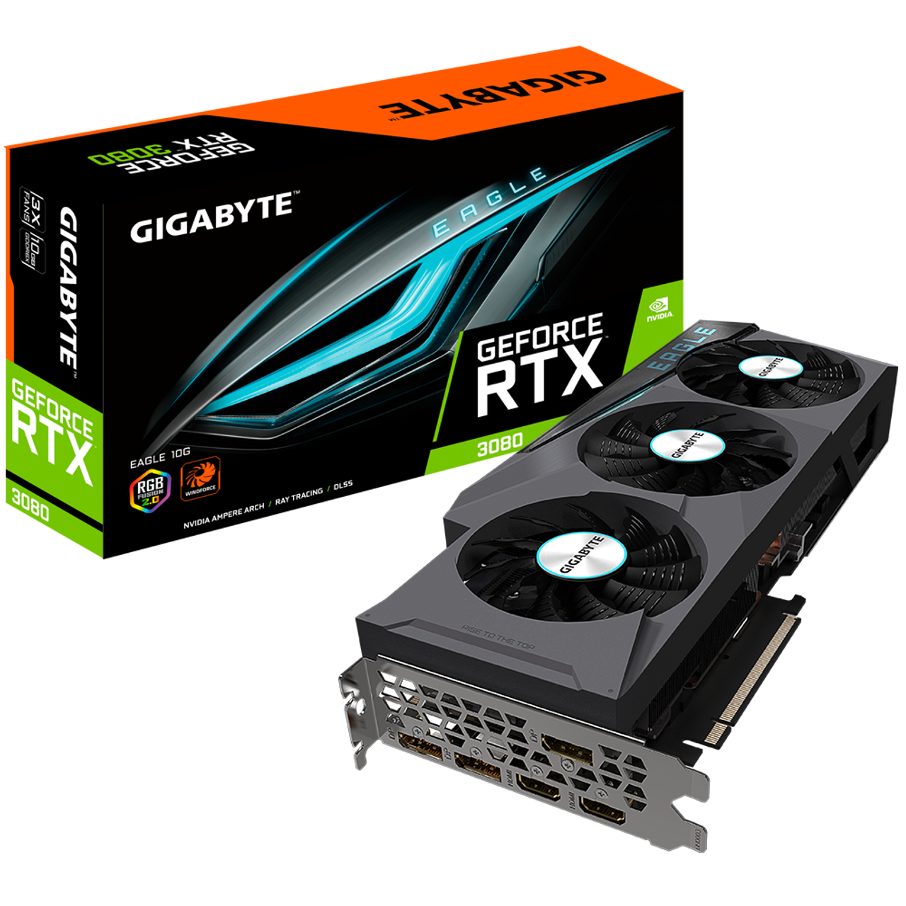 定期入れの GIGABYTE GAMING GV-N3080GAMING 3080 Clock OC OC-10GD ...