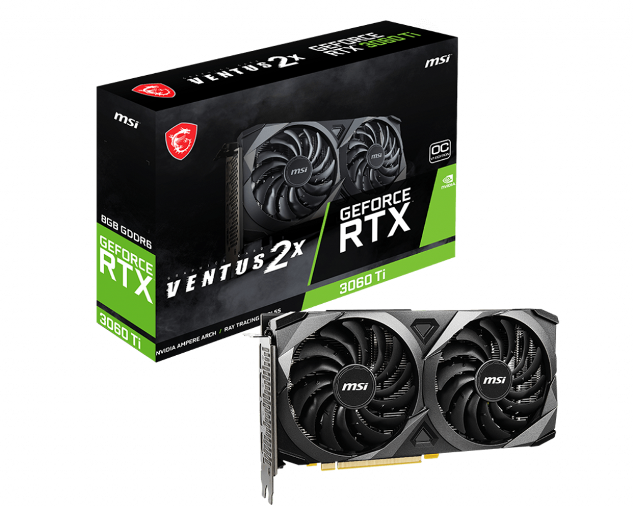 GeForce RTX 3060 Ti VENTUS 2X 8G OCV1 LHR