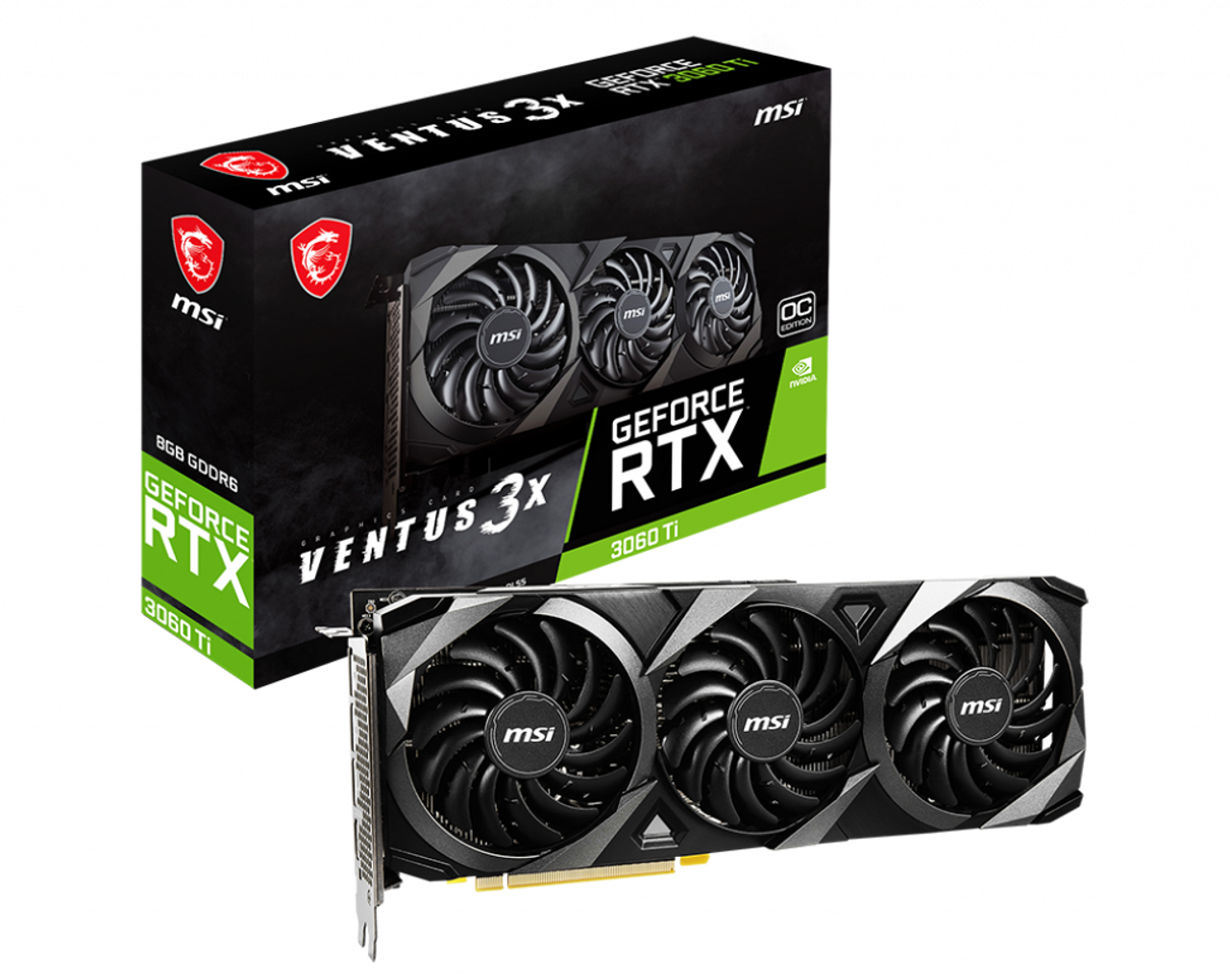 GeForce RTX 3060 Ti VENTUS 3X 8G OC LHR