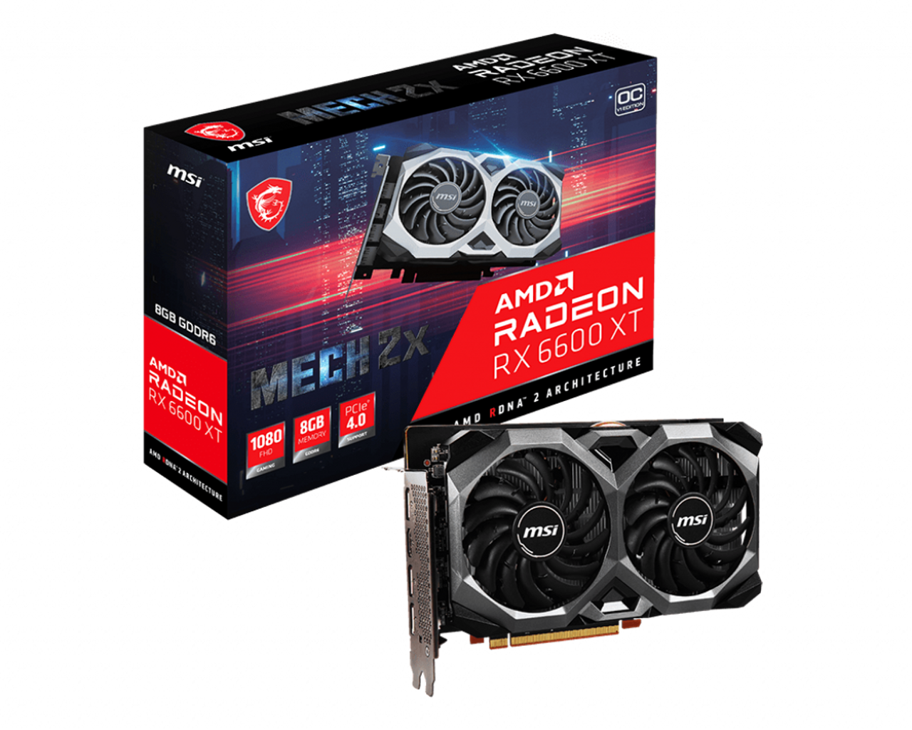 MSI Radeon RX 6600 XT MECH 2X 8G OCV1