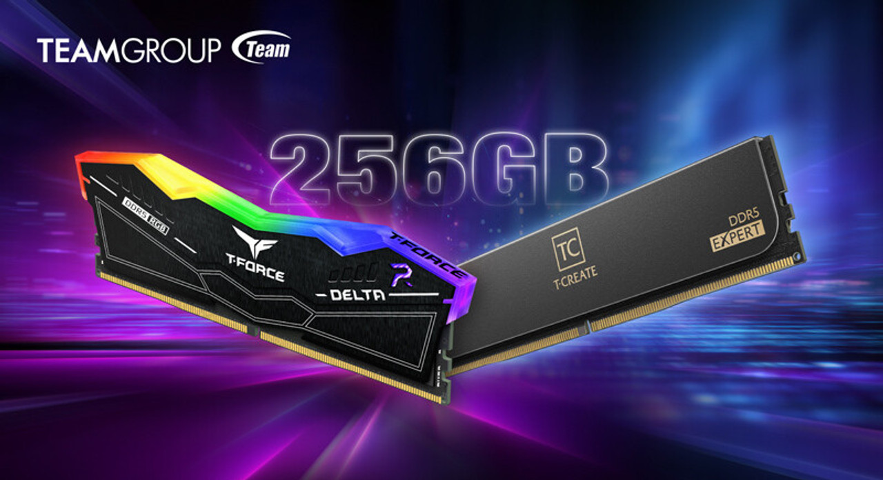 Team Group Unleashes Ultra-Capacity 256GB DDR5 Memory Kits for Gamers and Creators