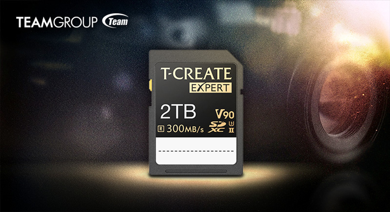 TEAMGROUP Introduces Groundbreaking 2TB T-CREATE EXPERT SDXC UHS-II U3 V90 Memory Card