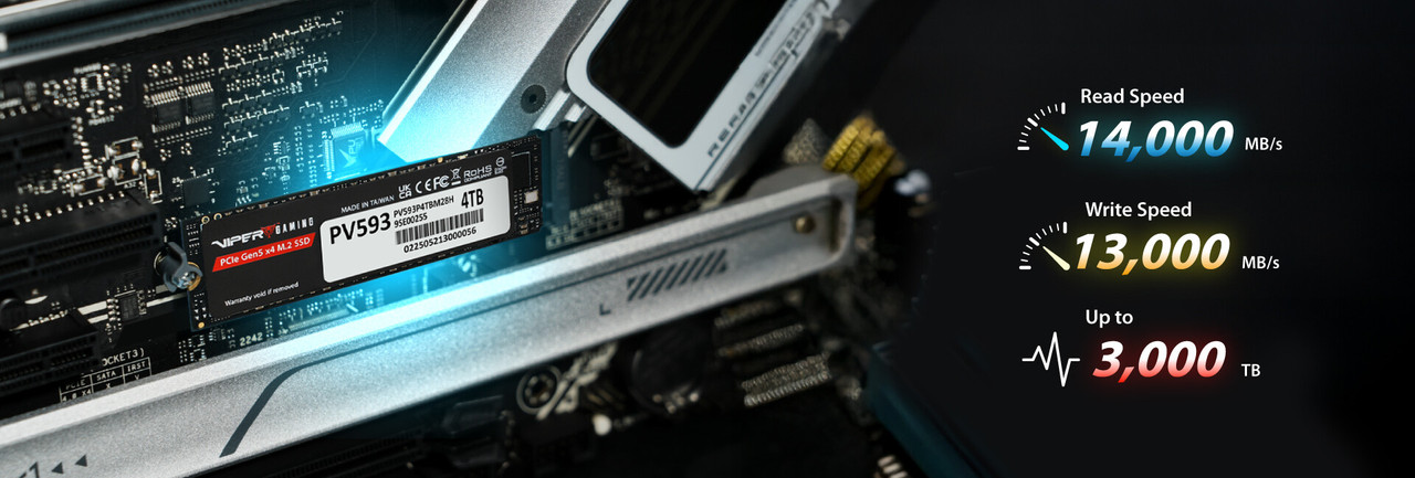 Patriot PV593 Gen5 SSD Blasts onto the Scene with 14,000 MB/s Read Speeds