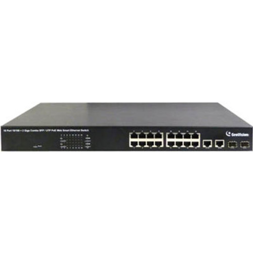 GeoVision GV-POE1601 16-Port 802.3at Web Management PoE Switch