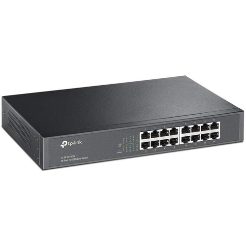 TP-LINK TL-SF1016DS - 16-Port 10/100Mbps Fast Ethernet Switch - Limited Lifetime Protection