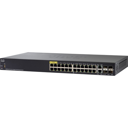 Cisco SG350-28P 28-Port Gigabit PoE Managed Switch