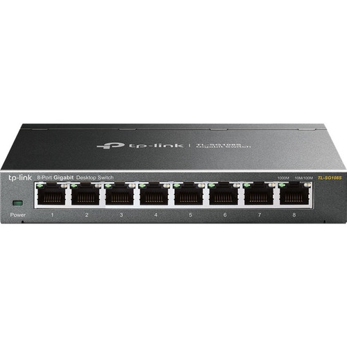 TP-Link TL-SG108S - 8 Port Gigabit Ethernet Switch - Limited Lifetime Protection