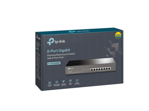 TP-Link TL-SG1008MP - 8-Port Gigabit PoE Switch - Limited Lifetime Protection
