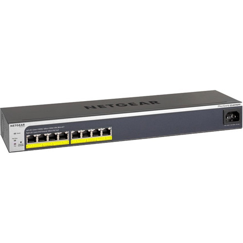 Netgear 5 Port Gigabit Ethernet SOHO Smart Managed Plus PoE Switch with 4  Port PoE 5 Ports Manageable 2 Layer Supported 63 W PoE Budget Twisted Pair  PoE Ports Desktop Wall Mountable