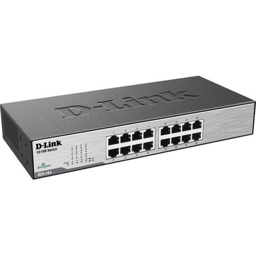 D-Link DSS-16+ 16-Port 10/100 Unmanaged Metal Desktop