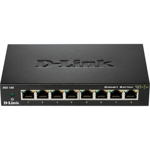 D-Link DGS-108 Ethernet Switch - 8 Ports