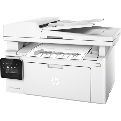 HP LaserJet Pro M130 M130fw Laser Multifunction Printer-Monochrome-Copier/Fax/Scanner-23 ppm Mono Print-600x600 dpi Print-Manual Duplex Print-10000 Pages-150 sheets Input-1200 dpi Optical Scan-Wireless LAN - G3Q60A#BGJ