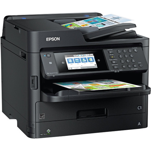 Epson WorkForce Pro ET-8700 Wireless Inkjet Multifunction Printer-Color-Copier/Fax/Scanner-4800x1200 Print-Automatic Duplex Print-30000 Pages Monthly-330 sheets Input-Ethernet-Wireless LAN - C11CG39201