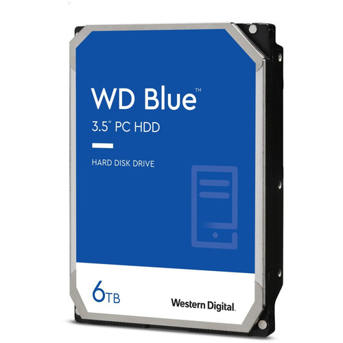 WD Blue 6 TB 3.5-inch SATA 6 Gb/s 5400 RPM PC Hard Drive