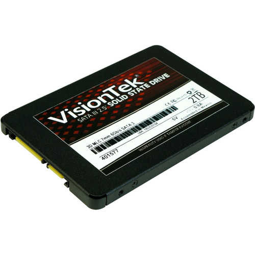 VisionTek 2TB 3D MLC 7mm 2.5" SSD - 550 MB/s