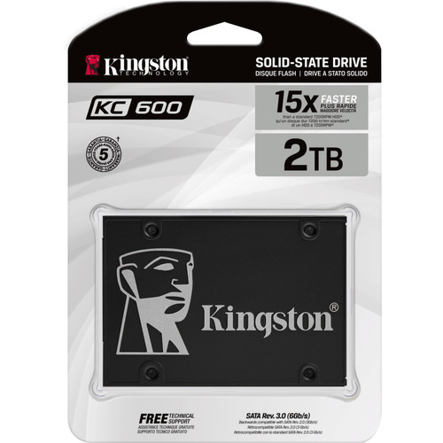 Kingston KC600 2 TB Solid State Drive - 2.5" Internal - SATA (SATA/600)