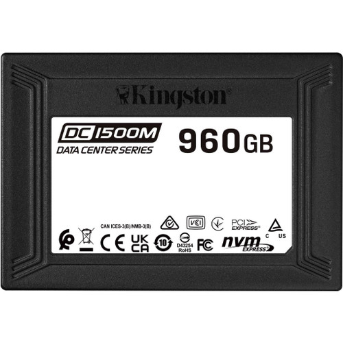 Kingston DC1500M 960 GB Solid State Drive - 2.5" Internal - U.2