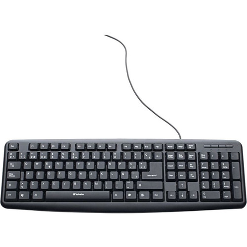 Slimline Corded USB Keyboard - Black (Spanish) - 98121