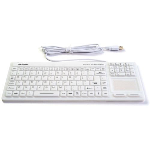 SaniType KBSTRC106T-W Keyboard - KBSTRC106T-W-C10