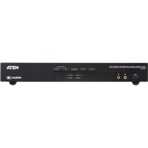 4-port USB Boundless KM Switch (Cables included) - CS724KM, ATEN Desktop  KVM Switches