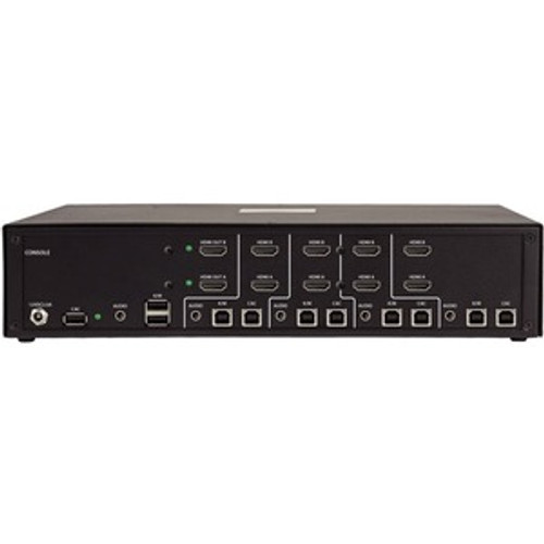 Tripp Lite Secure KVM Switch 4-Port Dual-Monitor HDMI 4K NIAP CAC PP3.0 TAA - 4 Computer(s) - 1 Local User(s) - 3840 x 2160 - 11 x USB - 10 x HDMI - TAA Compliant - B002A-UH2AC4