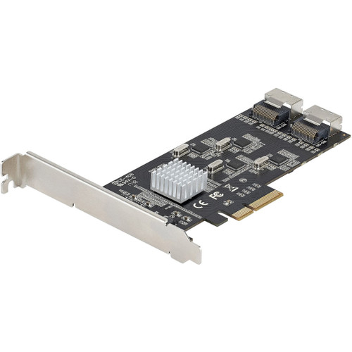 StarTech 8 Port SATA PCIe Card, PCI Express 6Gbps SATA Expansion Card with 4 Controllers, PCI-e x4 Gen 2 to SATA III Adapter Card - 8P6G-PCIE-SATA-CARD