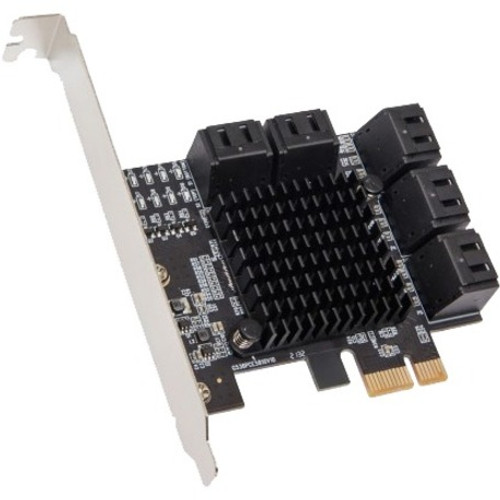 IO Crest 10 Port SATA III to PCIe 3.0 x1 NON-RAID Expansion Card - SY-PEX40167