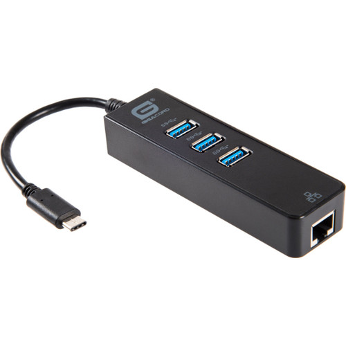CP TECH Gigacord USB/Ethernet Combo Hub - GC-31556