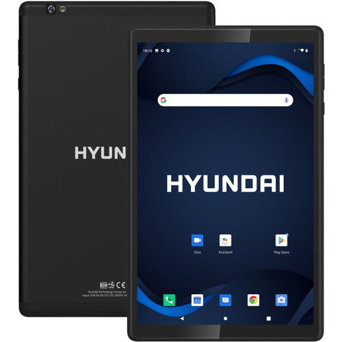Hyundai HyTab Plus 10WB1, Tablet de 10.1" , 1280x800 HD IPS, Android 10 Go edition, Procesador Quad-Core, 2GB RAM, 32GB Almacenamiento, 2MP/5MP, WiFi - Black - HT10WB1MBK