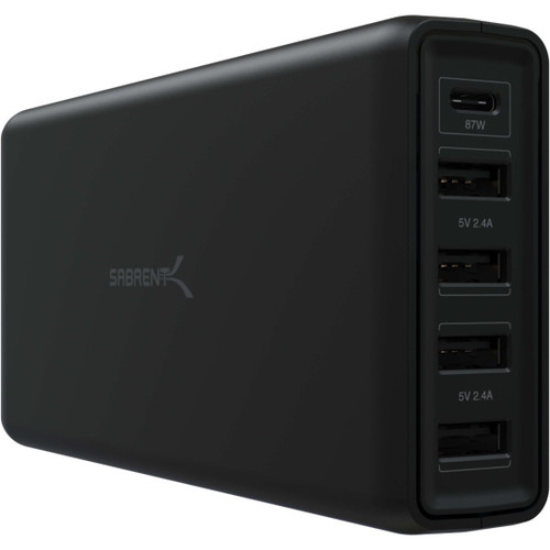 Sabrent 5-Port USB A and USB Type-C PD Smart Charger Charging Station - AX-LPD5