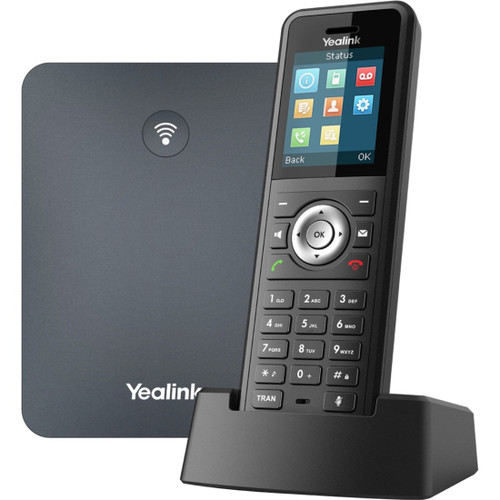 Yealink W79P IP Phone - Cordless - Corded - DECT - Wall Mountable, Desktop - Black, Classic Gray - W79P