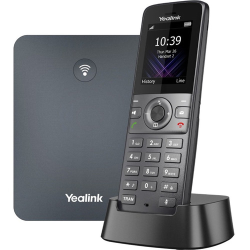 Yealink W73P IP Phone - Cordless - Corded - DECT - Wall Mountable, Desktop - Space Gray, Classic Gray - W73P