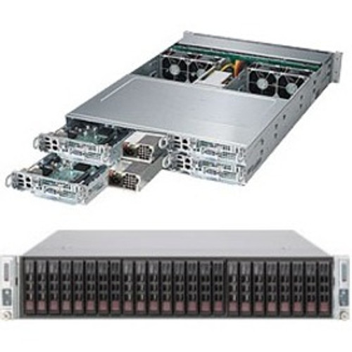 SuperMicro SuperServer 2028TP-HTFR Barebone System - 2U Rack-mountable - Socket LGA 2011-v3 - 2 x Processor Support - SYS-2028TP-HTFR