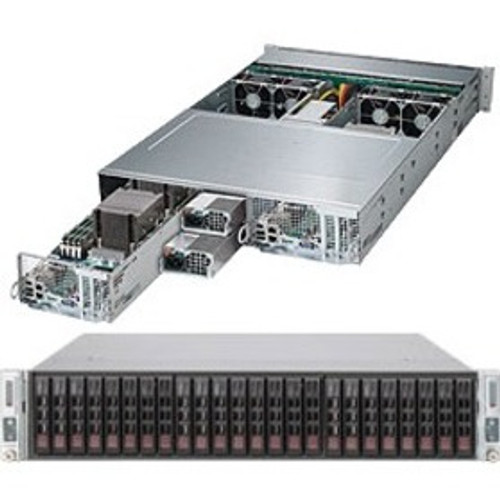 Supermicro SuperServer 2028TP-DNCR Barebone System - 2U Rack-mountable - Socket LGA 2011-v3 - 2 x Processor Support - SYS-2028TP-DNCR