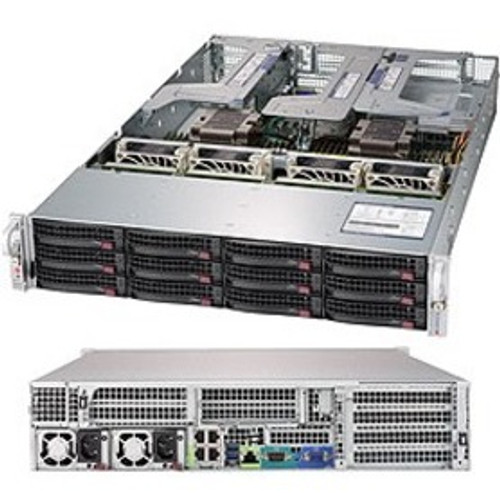 Supermicro SuperServer 6029U-TR4 Barebone System - 2U Rack-mountable - Socket P LGA-3647 - 2 x Processor Support - SYS-6029U-TR4