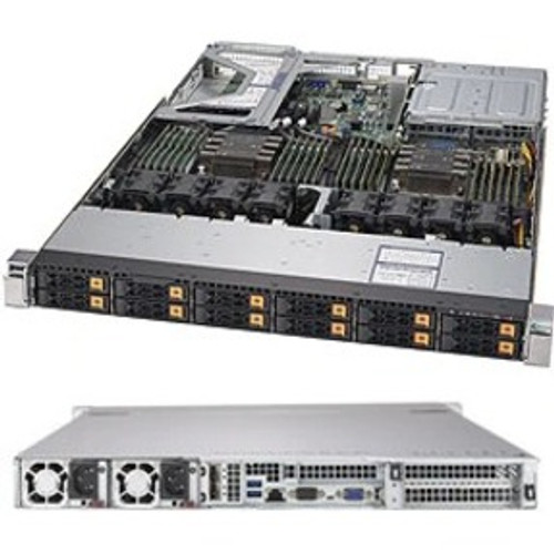 SuperMicro SuperServer 1029U-TN12RV Barebone System - 1U Rack-mountable - Socket P LGA-3647 - 2 x Processor Support - SYS-1029U-TN12RV