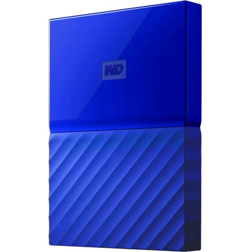 WD My Passport WDBYFT0030BBL-WESN 3 TB Portable Hard Drive - External - Blue - WDBYFT0030BBL-WESN