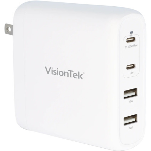 VisionTek 100W GaN II Power Adapter - 4 Port - 901537