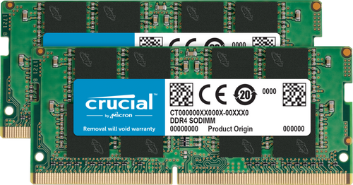 Micron 2-16GB DDR4-2666 SODIMM 1.2V CL19 dual ranked non ECC for Mac CT2K16G4S266M