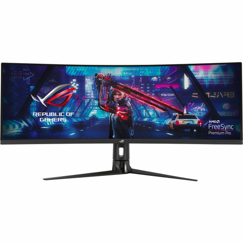 Asus ROG Strix XG49VQ 49" 4K Curved Screen Gaming LCD Monitor - 32:9 - Black - 90LM04H0-B011B0