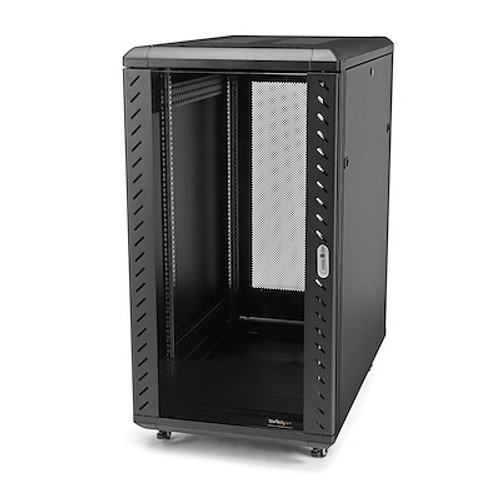 18U 19" Open Frame Server Rack - 4 Post Adjustable Depth 22-40" Mobile - Free Standing Rolling Network/Computer Equipment Data Rack - Dell PowerEdge HP ProLiant ThinkServer