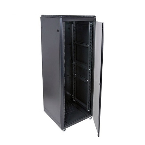 8U 19" Open Frame Server Rack - Compact 4 Post Adjustable Depth (22-40") Mobile - Free Standing Network/Computer Equipment Data Rack - Dell PowerEdge HP ProLiant ThinkServer