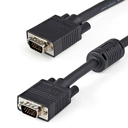 50 ft Coax High Resolution VGA Monitor Extension Cable - HD15 M/F