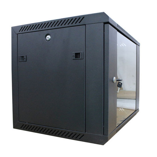 12U 19" Wall Mount Network Cabinet - 20" Deep 4 Post Hinged Locking IT Computer Equipment Enclosure w/Shelf - Flexible Vented Switch Depth Data Rack Cisco 3850, 2960 Series