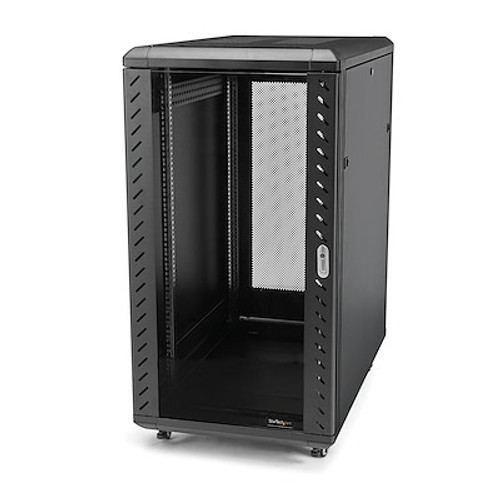 24U Server Rack Cabinet - 4-Post Adjustable Depth (2" to 30") Network Equipment Rack Enclosure w/Casters/Cable Management/Shelf /Locking Dell PowerEdge HP ProLiant ThinkServer