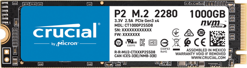 50 PC TRAY part MOQ is 50 Crucial P2 1000GB 3D NAND NVMe PCIe M.2 SSD Tray