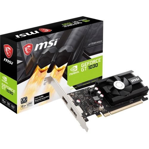 MSI NVIDIA GeForce GT 1030 2GD4 LP OC Graphics Card