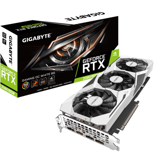 Gigabyte GeForce® RTX 2060 SUPER™ GAMING OC WHITE 8G GRAPHIC CARD
