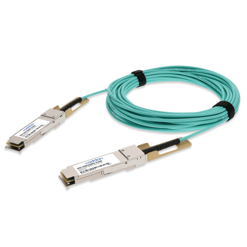 AddOn Cisco QSFP-100G-AOC10M to Dell AOC-QSFP28-100G-10M Compatible TAA Compliant 100GBase-AOC QSFP28 Active Optical Cable (850nm, MMF, 10m - ADD-Q28CIQ28DE-O10M