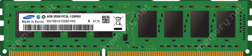Samsung 8GB DDR3 SDRAM Memory Module - 8 GB - DDR3-1600/PC3L-12800 DDR3 SDRAM - 1600 MHz - CL11 - 1.35 V - Non-ECC - Unbuffered - 240-pin - DIMM - M378B1G73EB0-YK0